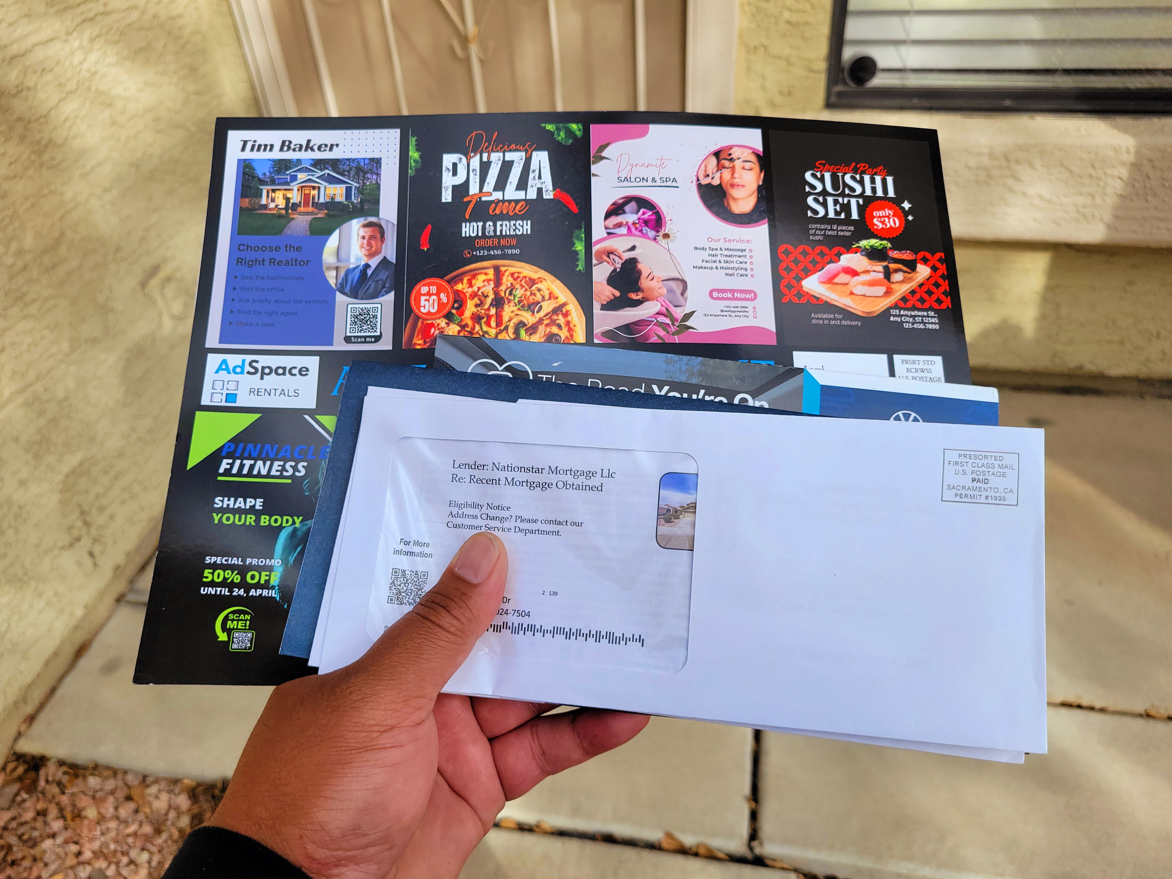 Mailer insert card sample